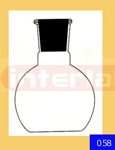  Flasks Flat Bottom, short neck